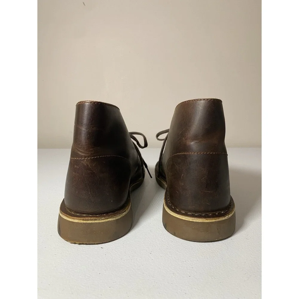 Clarks Bushacre 2 Mens 9M Dark Brown Beeswax Leather Chukka‎ Desert Boots